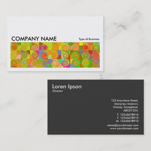 Long Afbeelding 032 - Curly Qs Visitekaartje (Voorkant / Achterkant)