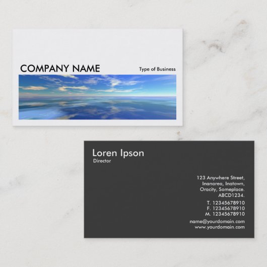 Long Afbeelding 04 - Zee en Sky Visitekaartje (Voorkant / Achterkant)