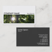 Long Afbeelding 056 - Sun Through Trees Visitekaartje (Voorkant / Achterkant)