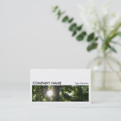 Long Afbeelding 056 - Sun Through Trees Visitekaartje (Staand voorkant)