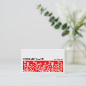 Long Afbeelding 072 - Cyber Garden - Red Visitekaartje (Staand voorkant)