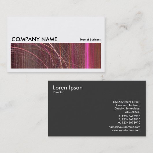 Long Afbeelding 076 - Fractal Lines Visitekaartje (Voorkant / Achterkant)