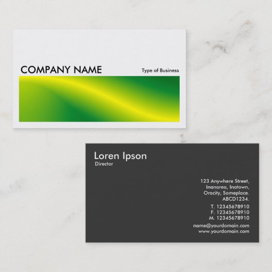 Long Afbeelding 07 - Green Wave Visitekaartje (Voorkant / Achterkant)