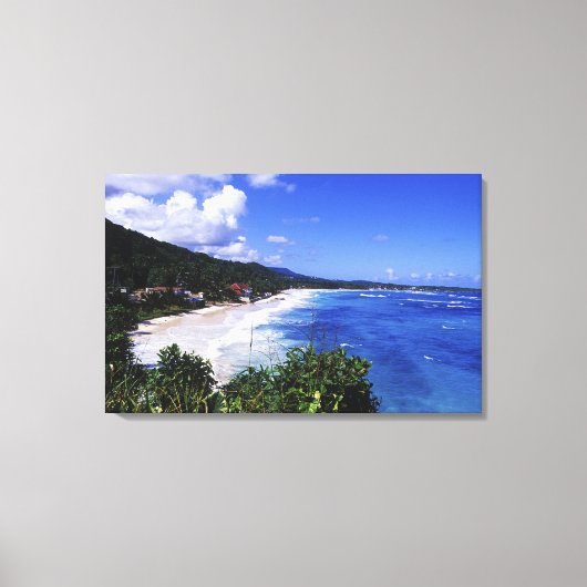 Long Bay, Port Antonio, Jamaica Canvas Afdruk (Voorkant)