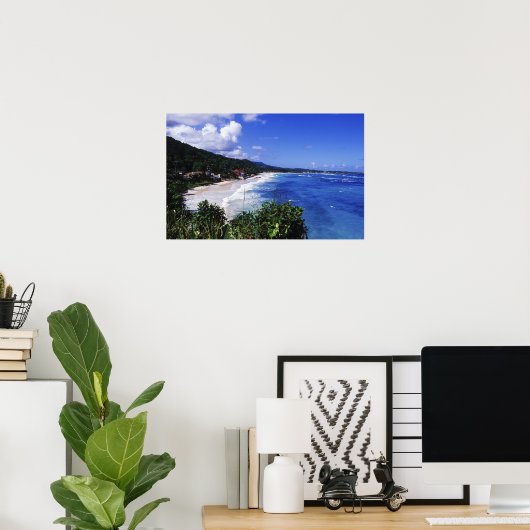 Long Bay, Port Antonio, Jamaica Poster (Thuiskantoor)