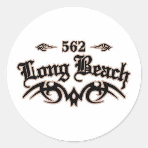 Long Beach 562 Ronde Sticker