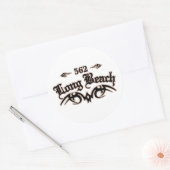 Long Beach 562 Ronde Sticker (Envelop)