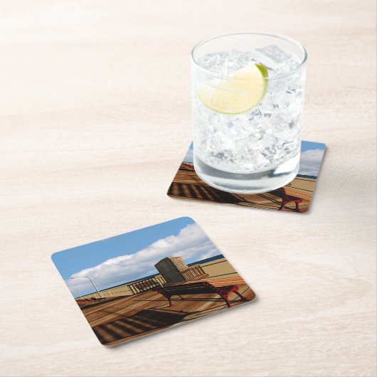 Long Beach boardwalk Kartonnen Onderzetters (Insitu)