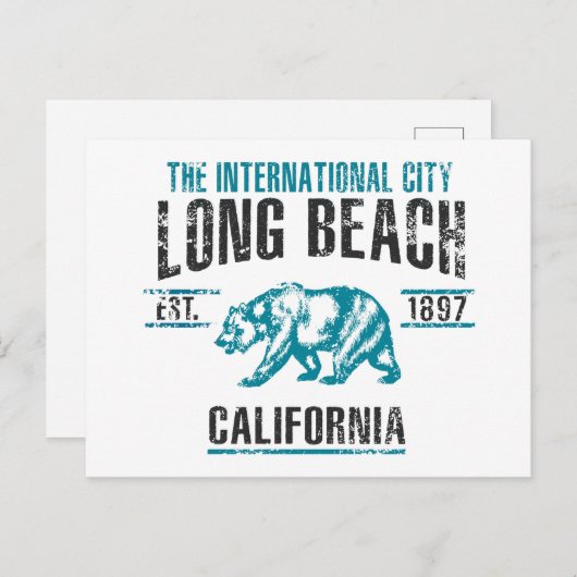 Long Beach Briefkaart (Voorkant / Achterkant)