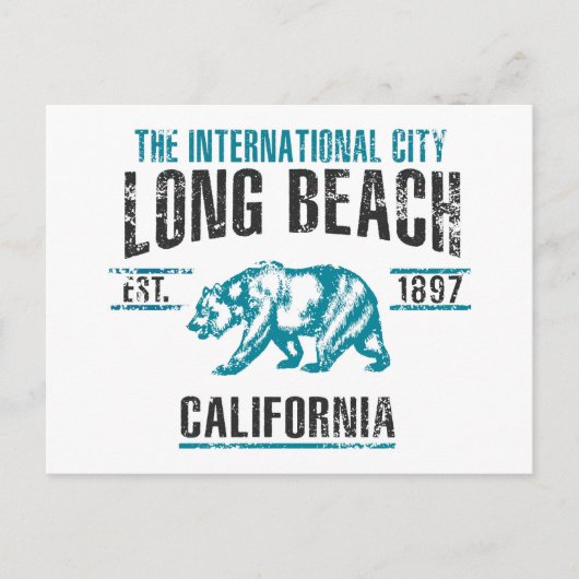 Long Beach Briefkaart (Voorkant)