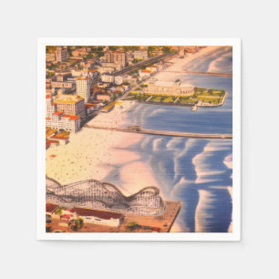 Long Beach, CA Boardwalk (Californische Droom) Servet