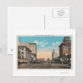 Long Beach, CA - Ocean Boulevard Uitzicht Briefkaart (Voorkant / Achterkant)