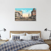 Long Beach, CA - Ocean Boulevard Uitzicht Canvas Afdruk (Insitu (Slaapkamer))