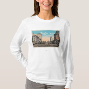 Long Beach, CA - Ocean Boulevard Uitzicht T-shirt