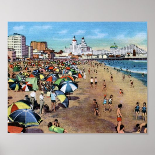 Long Beach California Antiek Poster (Voorkant)