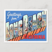 Long Beach, California Big Letters Briefkaart (Voorkant)