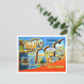 Long Beach, California  Big Letters Briefkaart (Staand voorkant)