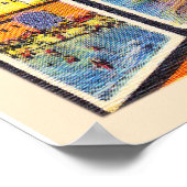 Long Beach California CA Large Letter Briefkaart Poster (Hoek)