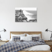Long Beach, California Coastline and Beach Canvas Afdruk (Insitu (Slaapkamer))