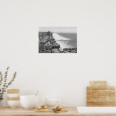 Long Beach, California Coastline and Beach Poster (Keuken)