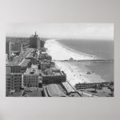 Long Beach, California Coastline and Beach Poster (Voorkant)