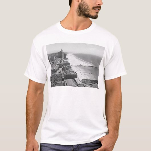 Long Beach, California Coastline and Beach T-shirt (Voorkant)