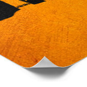 Long Beach California Gold Skyline Poster (Hoek)