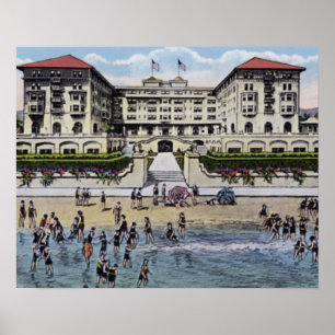 Long Beach California Hotel Poster