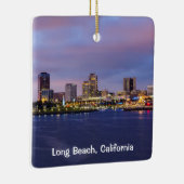 Long Beach California Keramisch Ornament (Rechts)