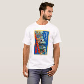 Long Beach, California - Large Letter Scenes 2 T-shirt (Voorkant volledig)