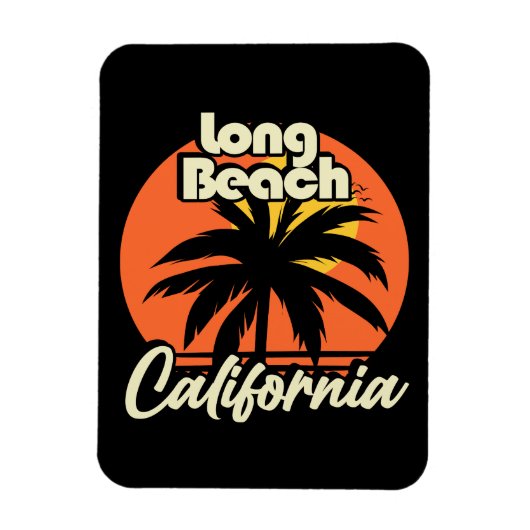 Long Beach California Magneet (Verticaal)