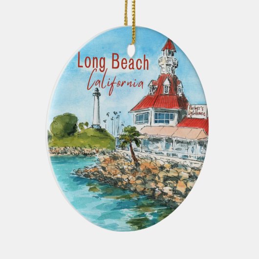 Long Beach California Ornament (Rechts)