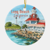 Long Beach California Ornament (Voorkant)