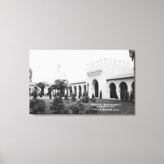Long Beach, California Pacific SW Expo Bldg. Canvas Afdruk (Voorkant)