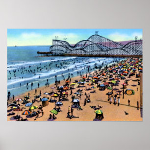 Long Beach California, Pike Cyclone Racer Poster