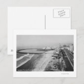 Long Beach, California Rainbow Pier en Ocean Briefkaart (Voorkant / Achterkant)