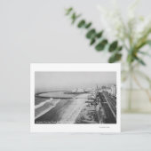 Long Beach, California Rainbow Pier en Ocean Briefkaart (Staand voorkant)