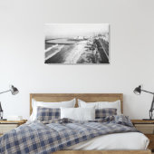 Long Beach, California Rainbow Pier en Ocean Canvas Afdruk (Insitu (Slaapkamer))