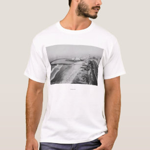 Long Beach, California Rainbow Pier en Ocean T-shirt