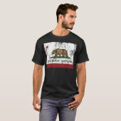 Long Beach California Republic Flag T-shirt (Voorkant volledig)