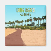 Long Beach California Shoreline Aquatic Park Magneet (Voorkant)