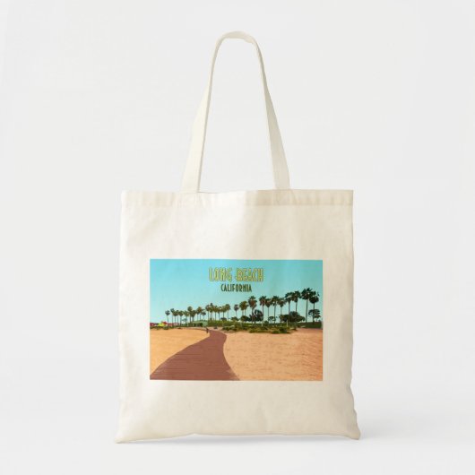 Long Beach California Shoreline Aquatic Park Tote Bag (Voorkant)