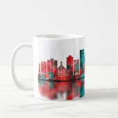 Long Beach California Skyline Koffiemok (Links)