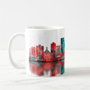 Long Beach California Skyline Koffiemok