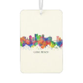 Long Beach California Skyline Luchtverfrisser (Achterkant)