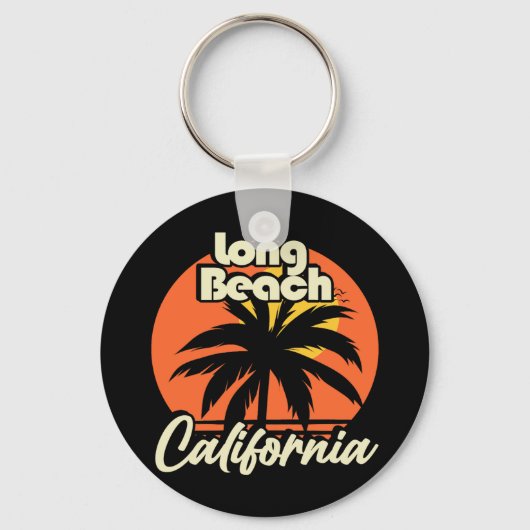 Long Beach California Sleutelhanger (Voorkant)