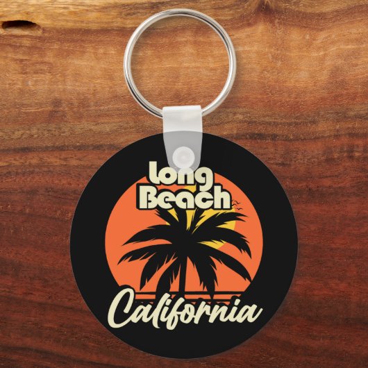 Long Beach California Sleutelhanger (Voorkant)