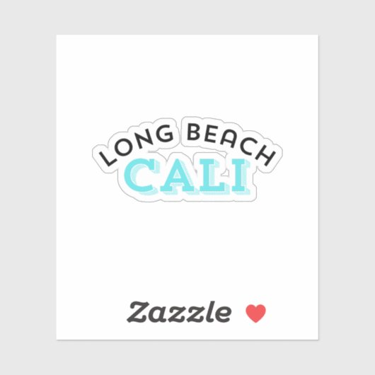 Long Beach California Sticker (Vel)