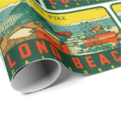 Long Beach California The Pike Roller Onderzetter Cadeaupapier (Rol Hoek)