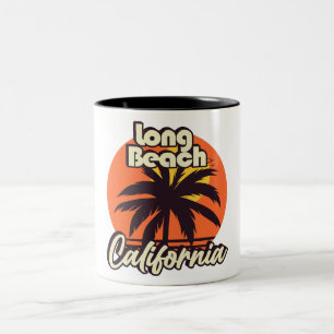 Long Beach California Tweekleurige Koffiemok